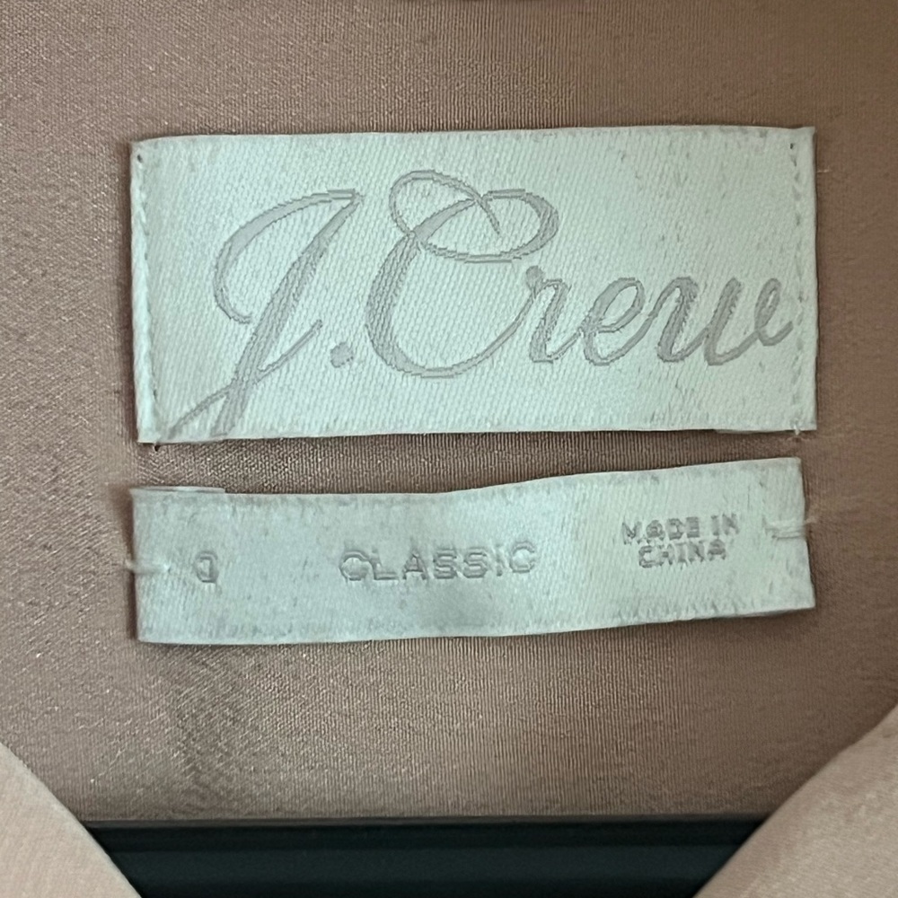 J.CREW CLASSIC FIT RUFFLE NECK SILK POPOVER - Picture 6 of 9